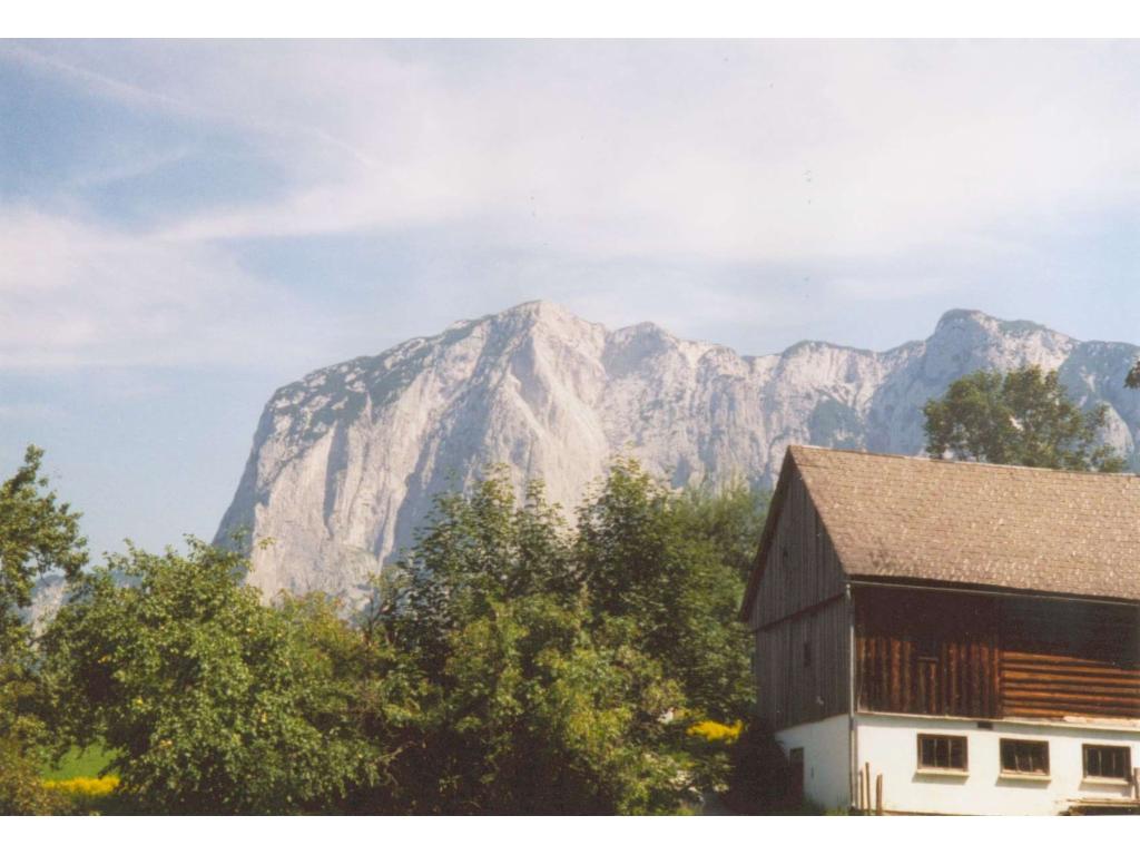 Blick zum Gipfel von Altaussee
