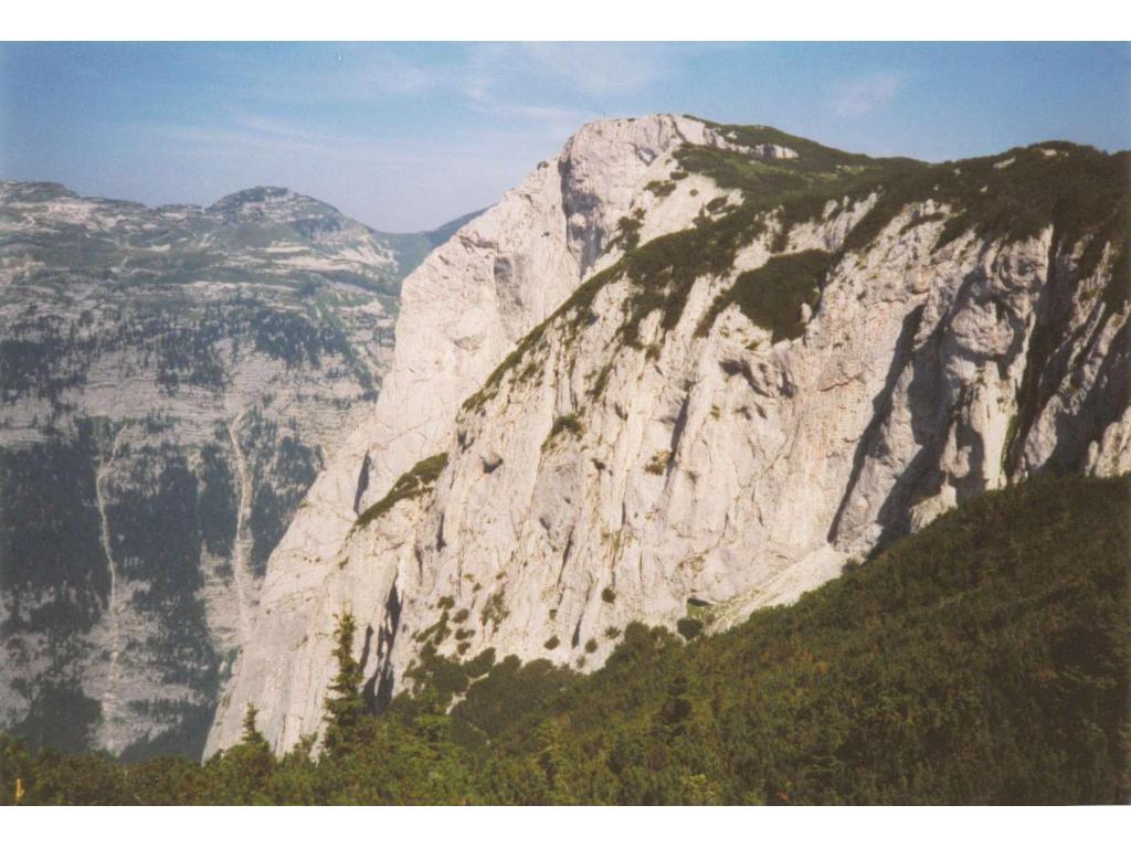 Blick zum Gipfel vom Aufstieg