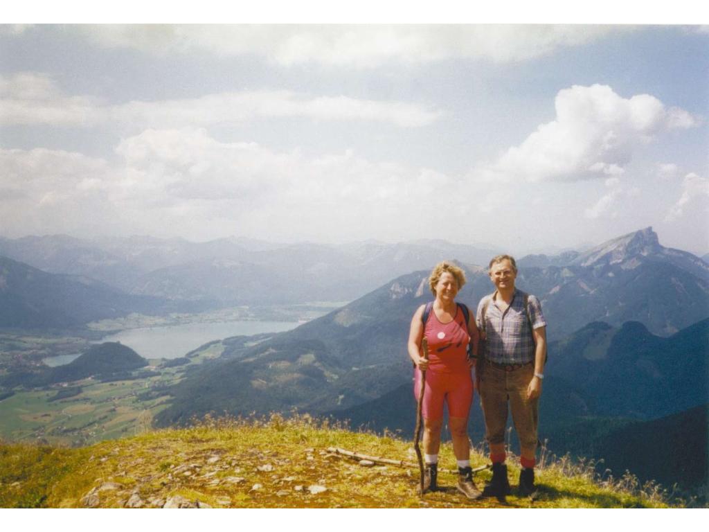 Blick vom Gartenzinken zu Wolfangsee und Schafberg