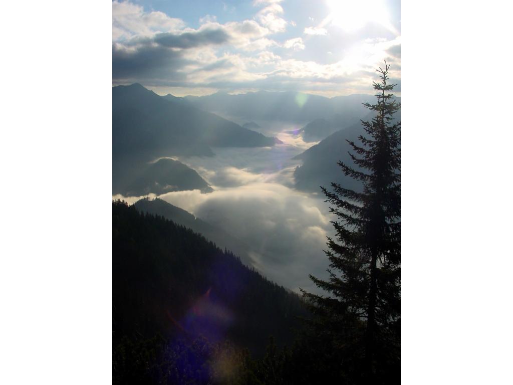 Blick vom Aufstieg ins Salzatal
