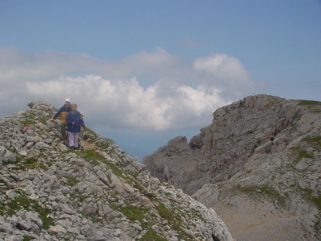 Blick zurück zum Gipfel