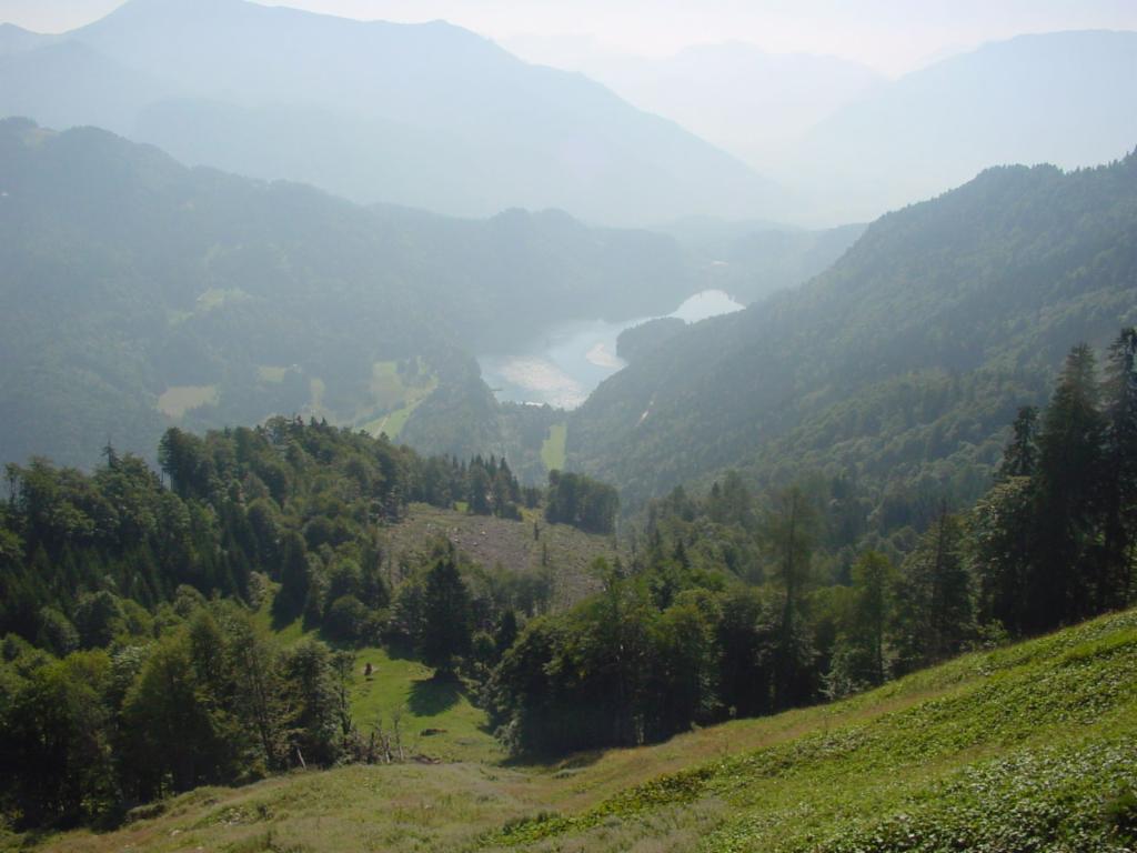 Schwarzensee von der Steilweise oberhalb der Oberen Hofalm