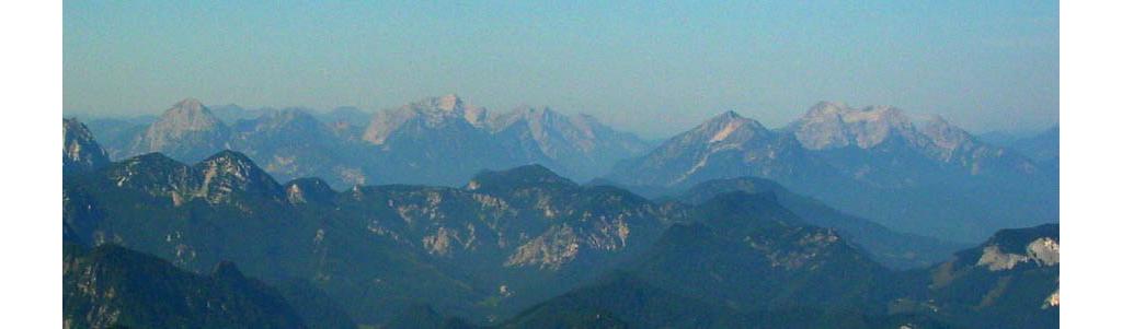 Blick vom Hochstadl ins Gesäuse, Lugauer - Hochtor - Tamischbachturm - Buchstein