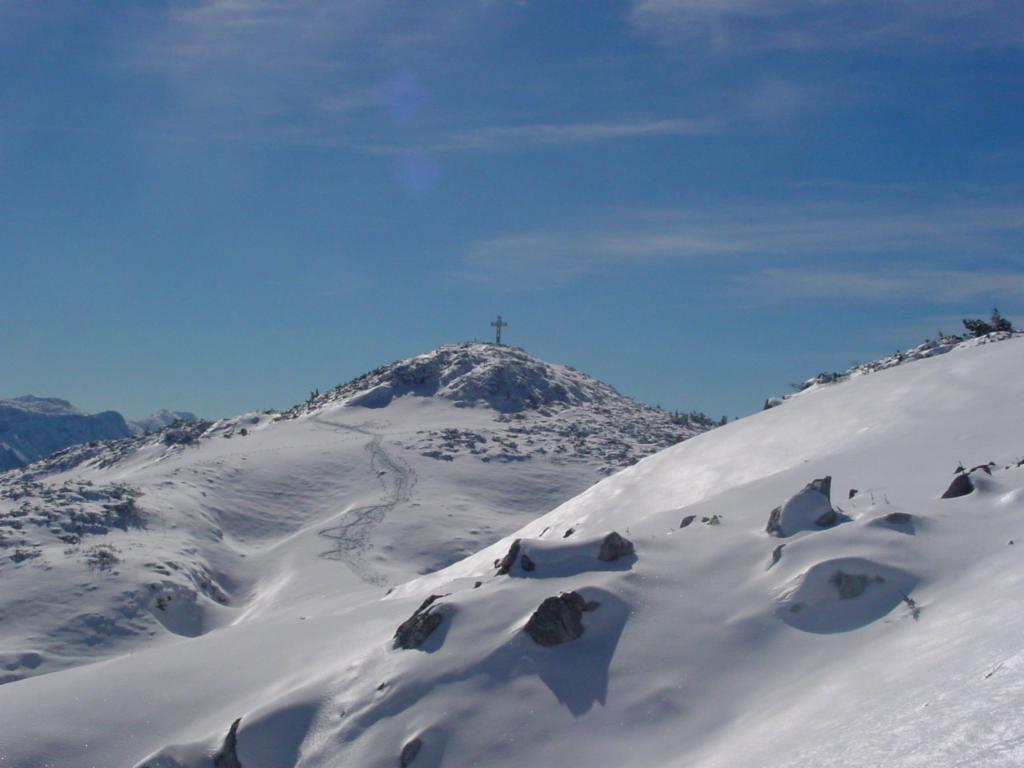 Gipfelkreuz in Sicht