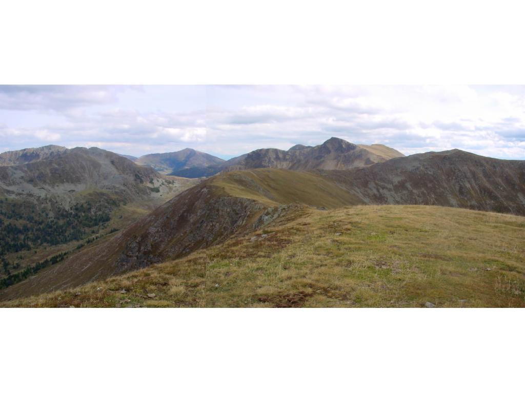 Blick vom Sauereggnock zurück zum Gipfel