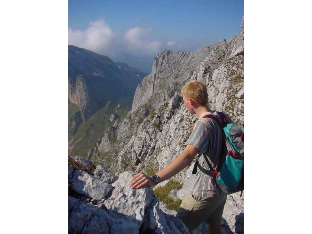 Blick zum Sulzkarhund vom Aufstieg