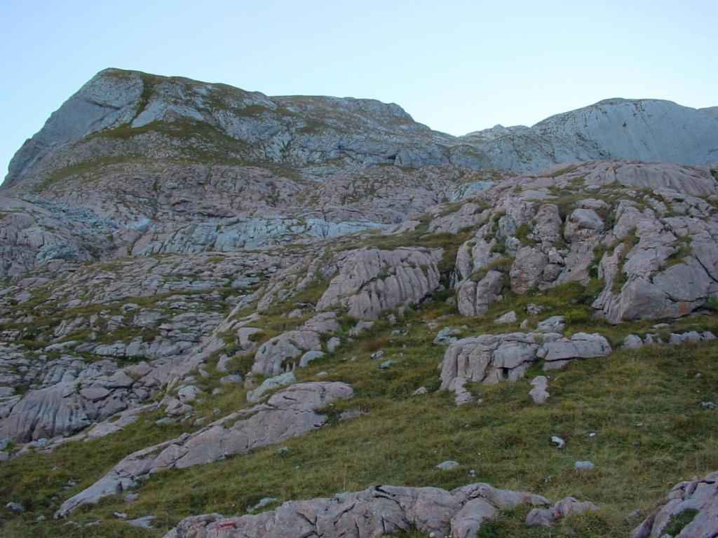 Weg über den Stuhlwandrücken zum Stuhljoch