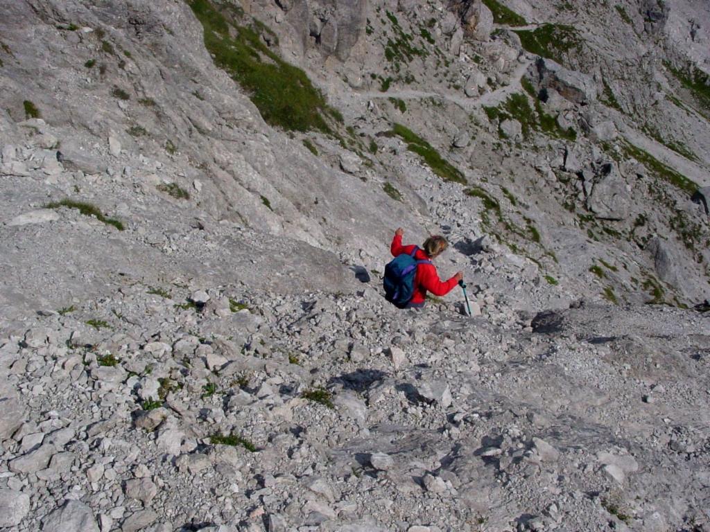 Vom Steiglpass hinunter