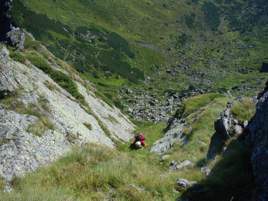 'Letzte Wiese' im ersten Steilaufschwung