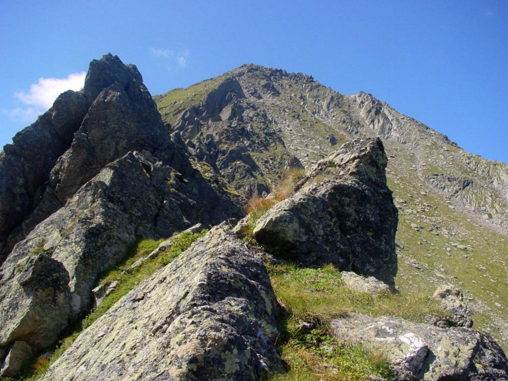 Wiedergewonnener Blick zum Gipfel...