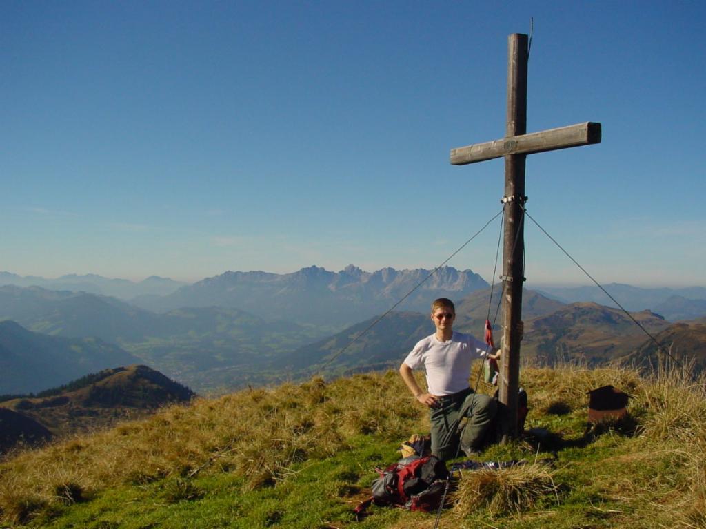 Auf dem Staffkogel - Wilder Kaiser im Hintergrund