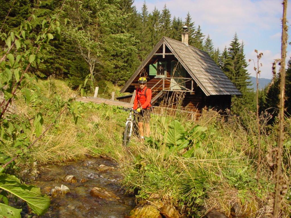 Jagdhütte am Kaltenbach bei der Auffahrt