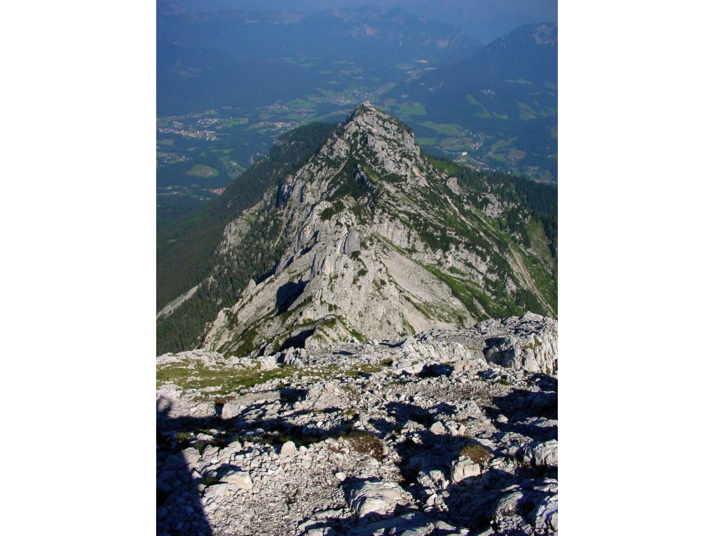 Blick Mannlgrat-abwärts