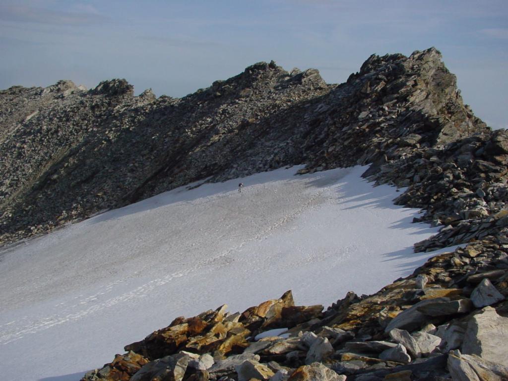 Gletscherreste des Waidsfeldkees am Blessachkopf