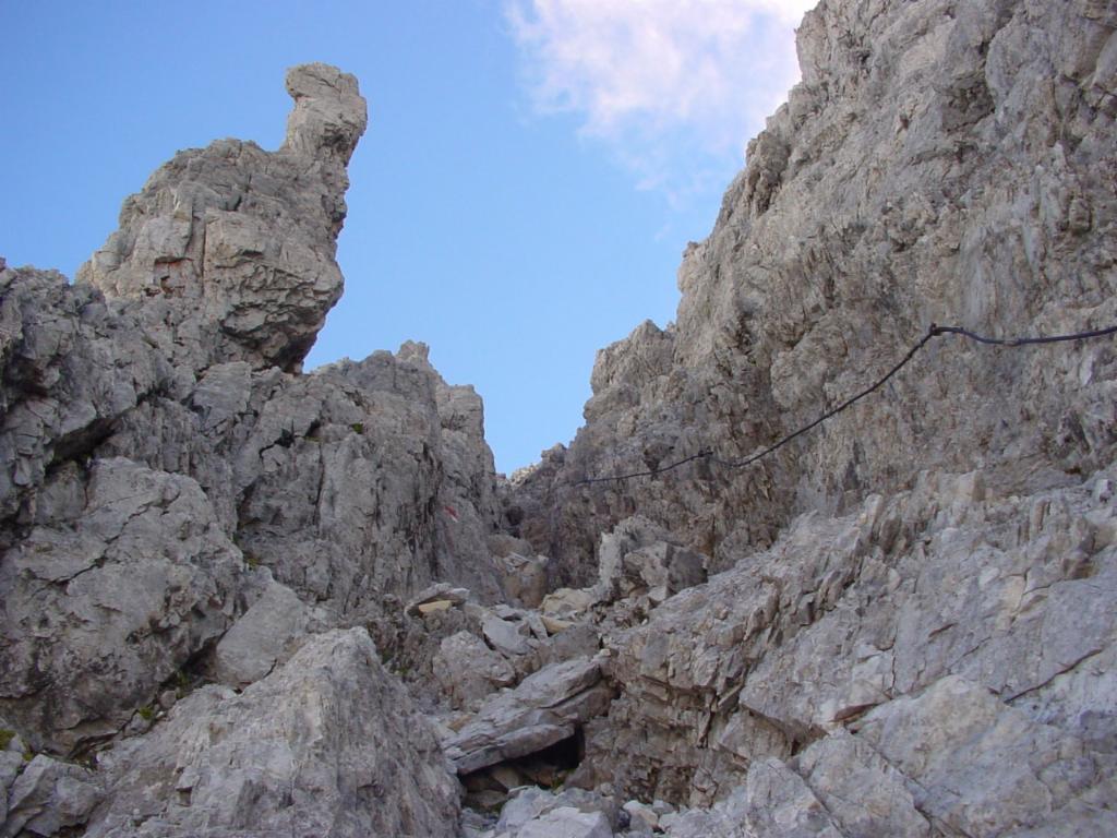 Abstiegsschlucht vom Mosermandl