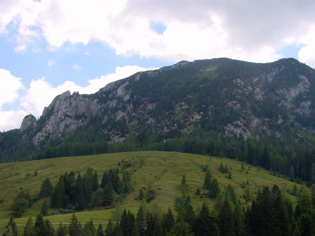 Blick zum Gipfel von der Postalm