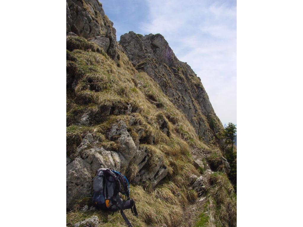 Montée sur la crête