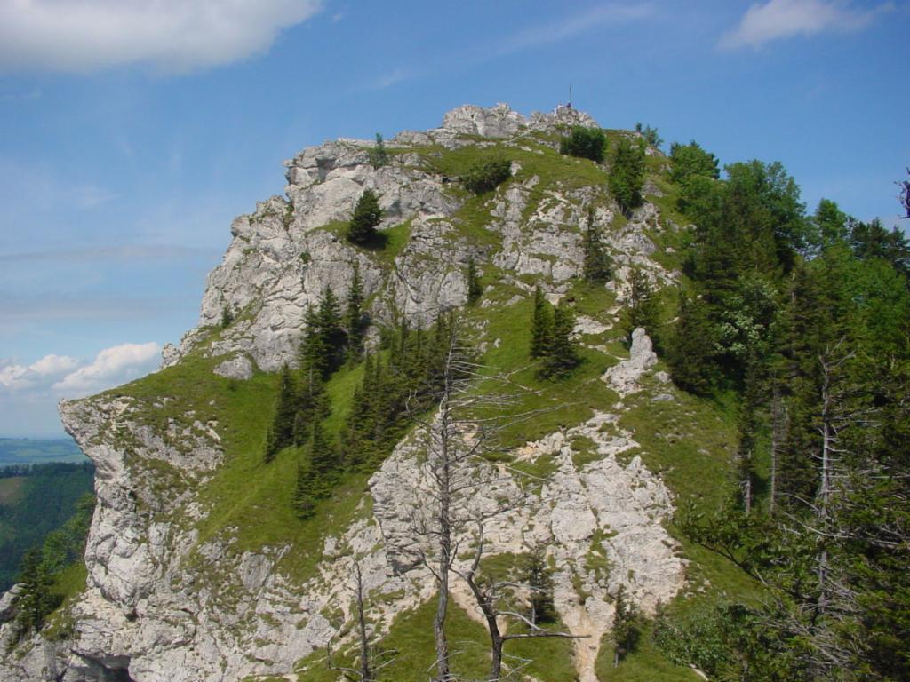 Blick zurück zum Gipfel