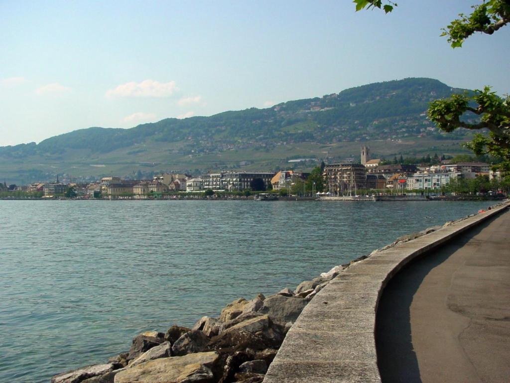 Vevey, vu de La Tour de Peilz