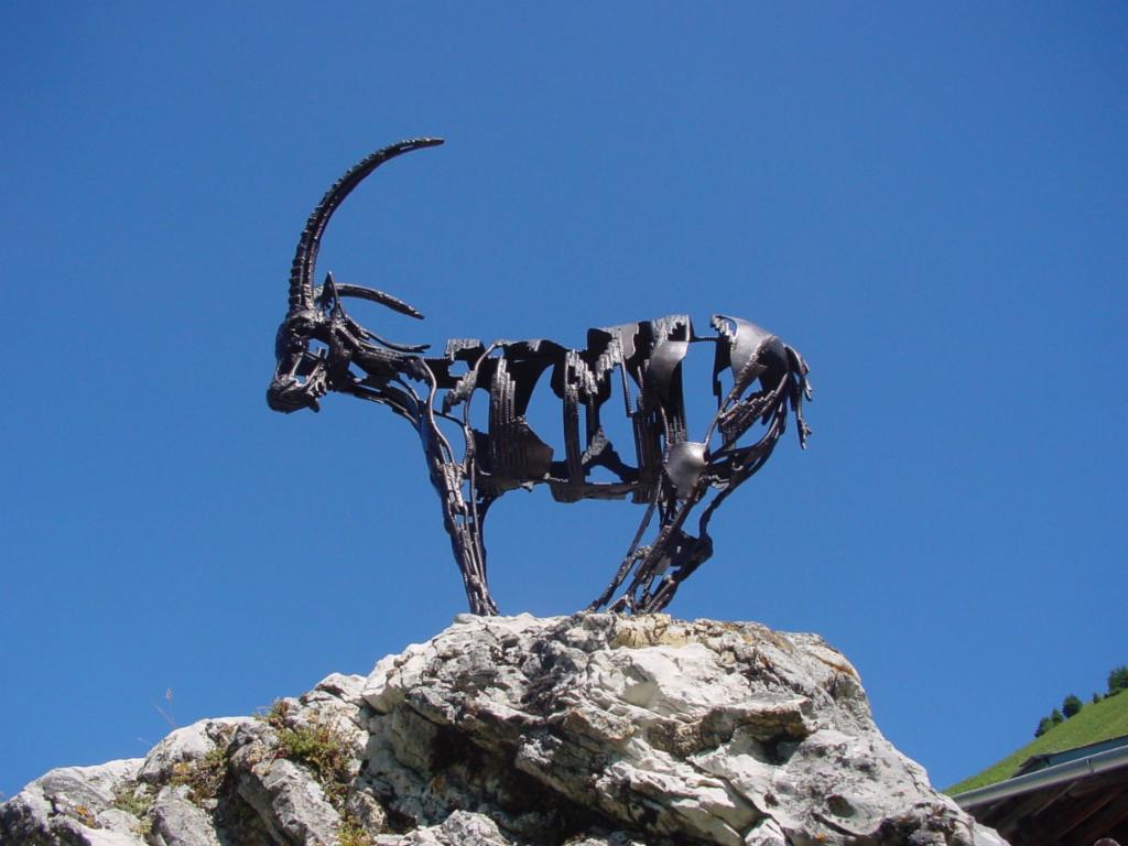 Le bouquetin en fer de Bounavaux