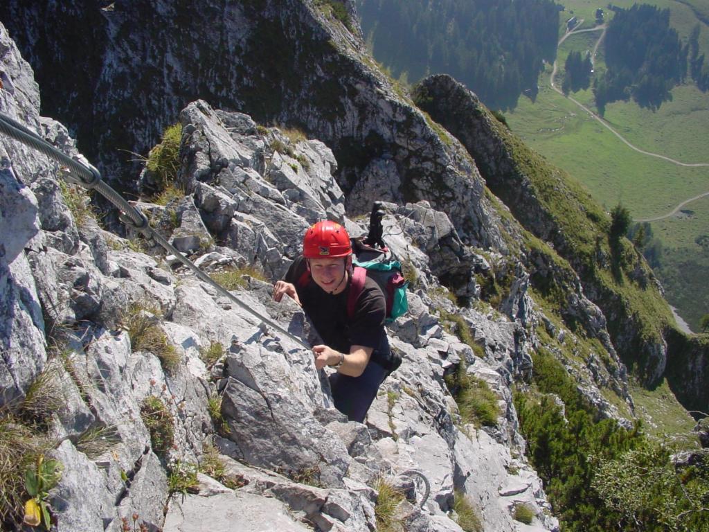 Schlüsselstelle am Nordostgrat