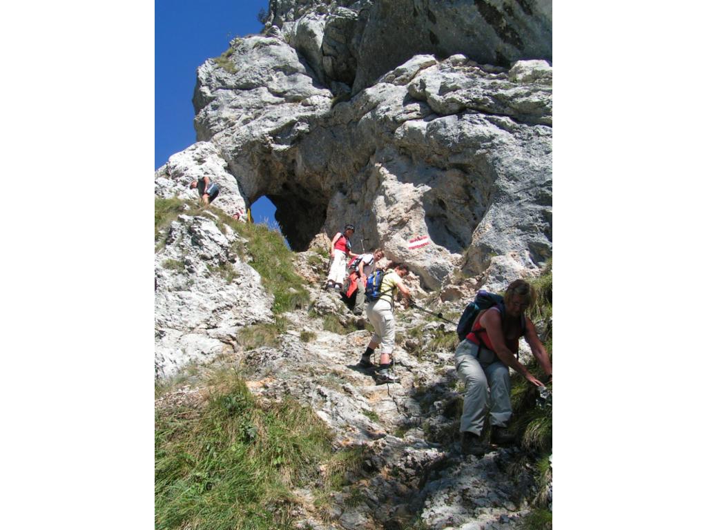 Abstieg auf der Südseite des Törls