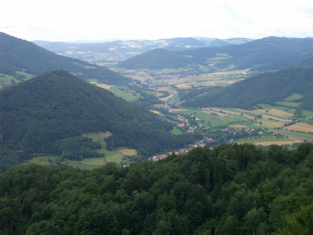 Aussicht von der Bärenwand über Mühldorf und Trandorf