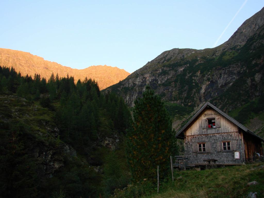 Abendrot auf der Preintaler Hütte