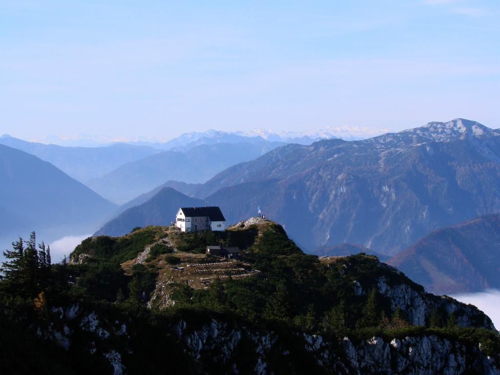 Blick zur Traunstein-Hütte