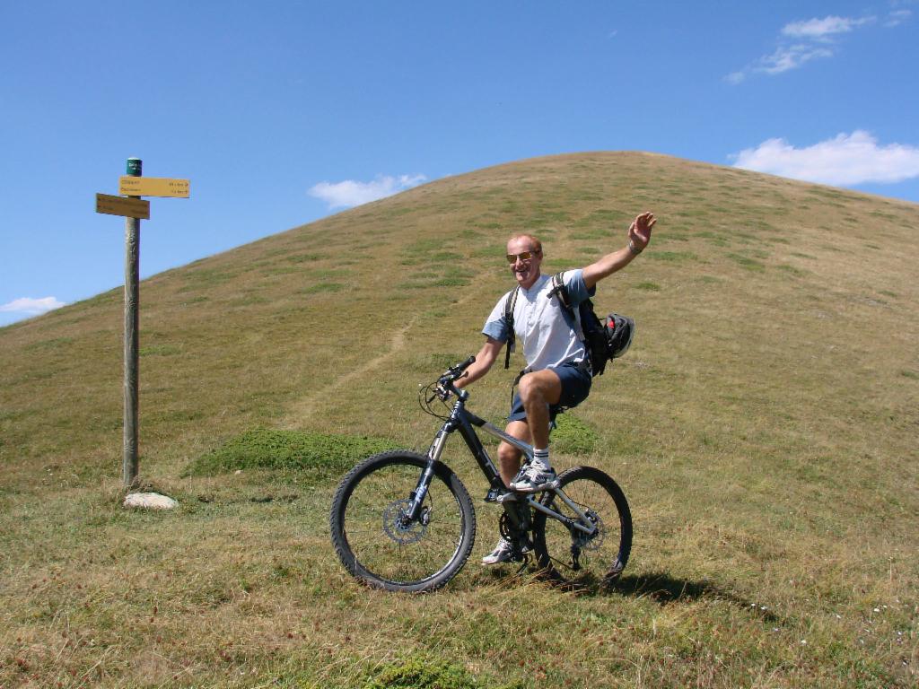 Au Col de l'Aiguille  (sommet à l'arrière)