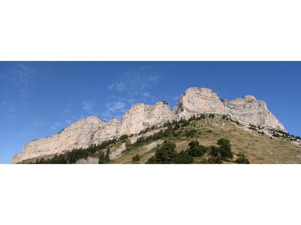 Impressionant versant ouest (Brèche Arnaud au milieu)