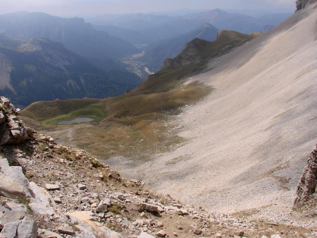 Lac du Lauzon et vallée de La Jarjatte