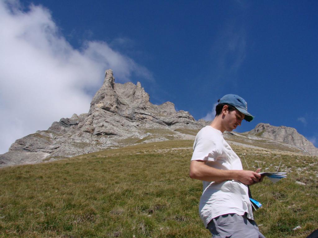 Tête du Lauzon pendant la descente au Col de la Croix