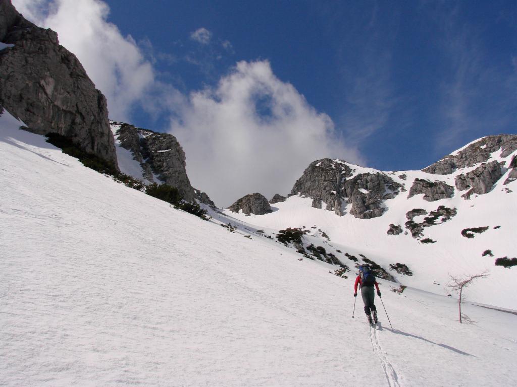 Aufstiegsroute im oberen Teil