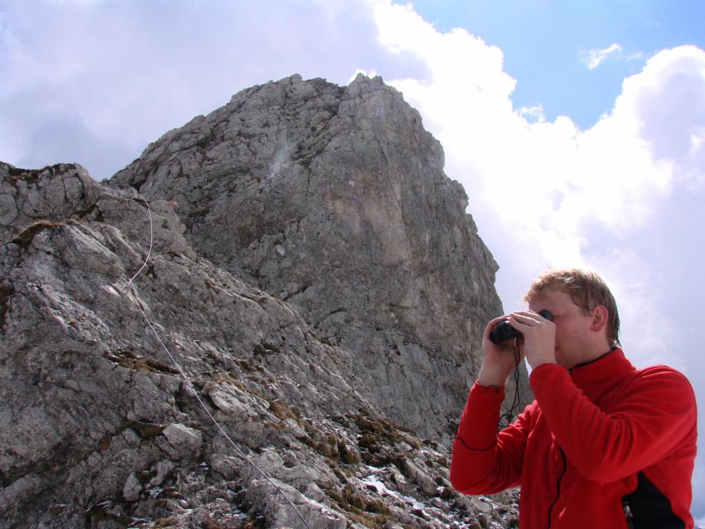 Da geht der Klettersteig vorbei.