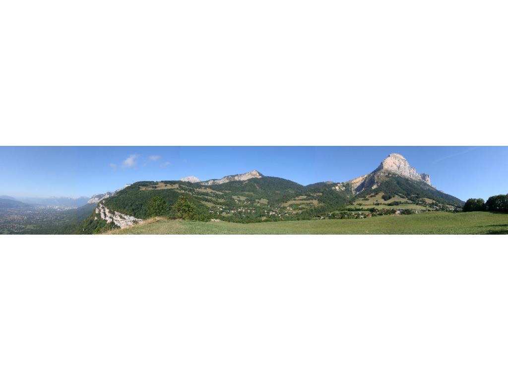 Vue panoramique vers le nord