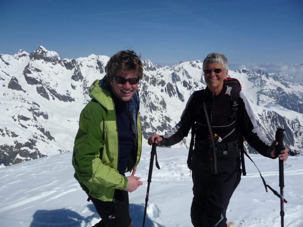 Mère et fils au sommet