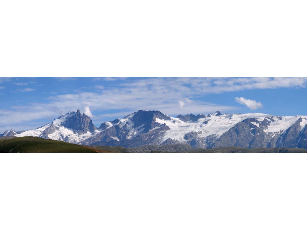 La Meije et le Glacier de la Girose depuis le Fond du Ferrand