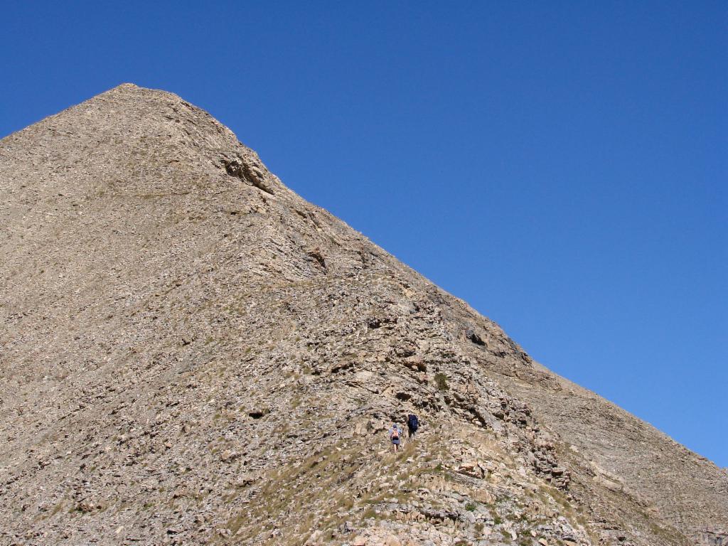 Dernière montée à la pyramide