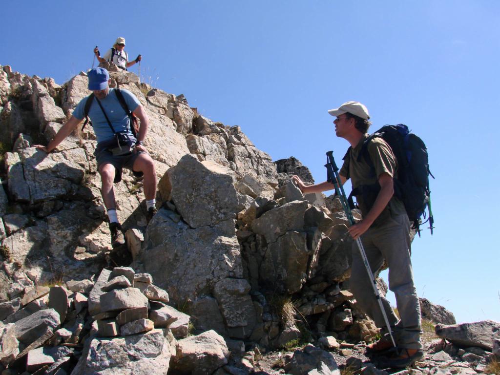 Escalade facile sur la Crête ouest