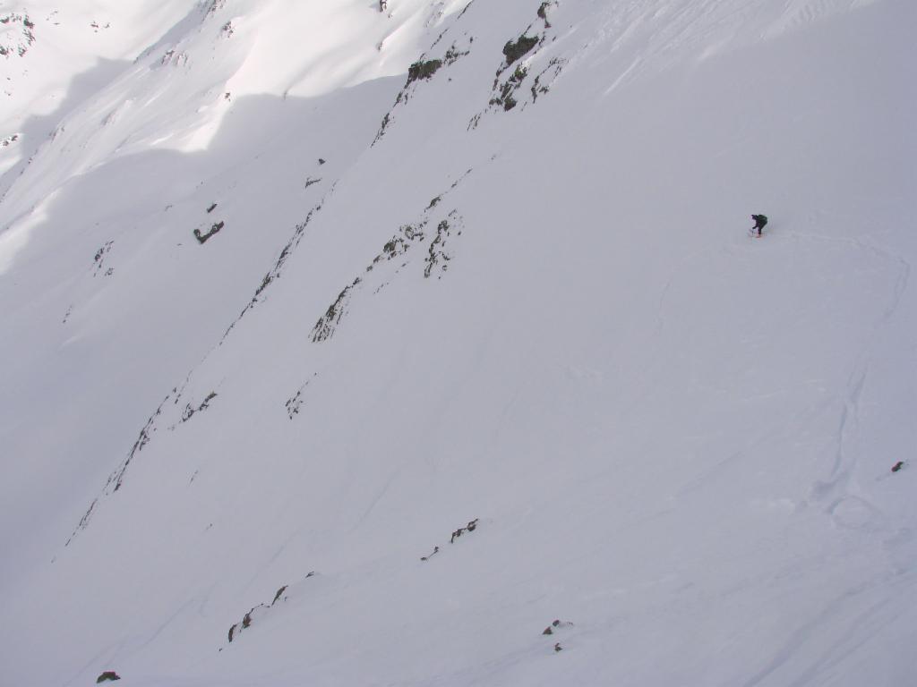 Descente dans le couloir nord