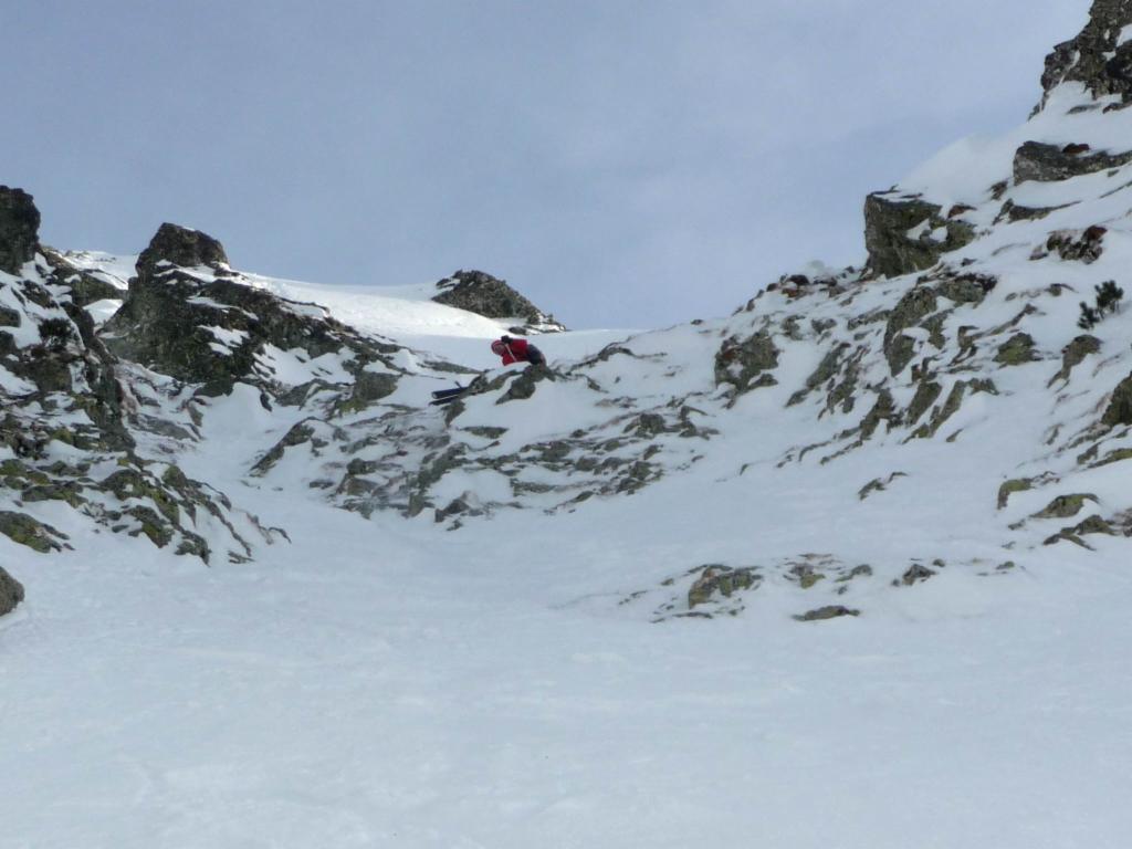 Passage délicat pendant la descente