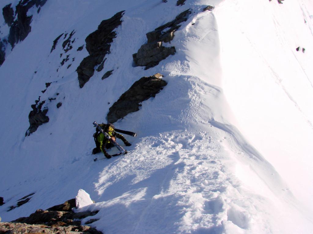 Montée à la brèche à pied