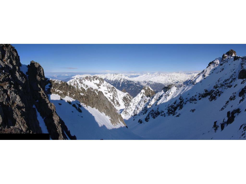 Vue vers le nord depuis la brèche