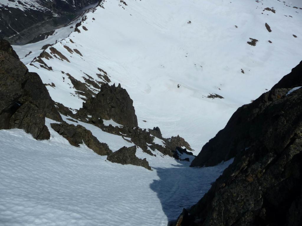 Couloir nord de l'Aiguille Noire: pas de poudreuse ajourd'hui