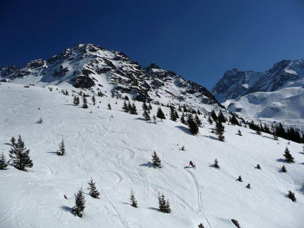 Descente sous le deuxième chalet