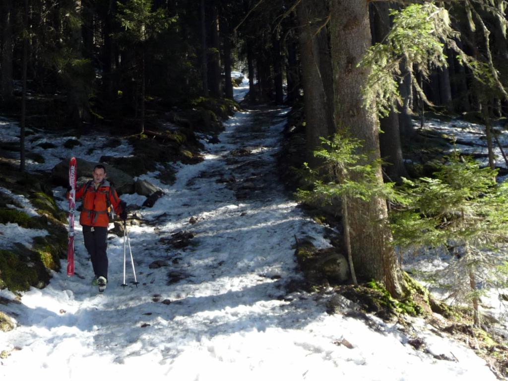 Les derniers mètres de la descente