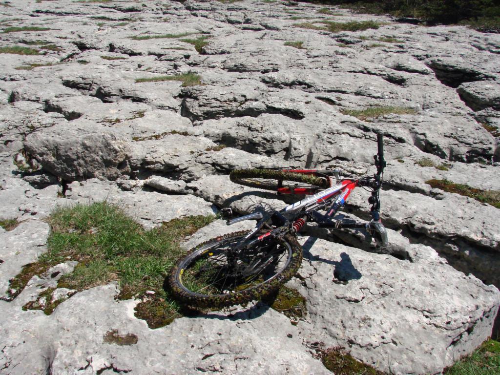 Du lapiaz difficile à rouler