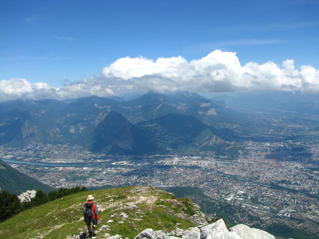 Au sommet avec vue sur Grenoble