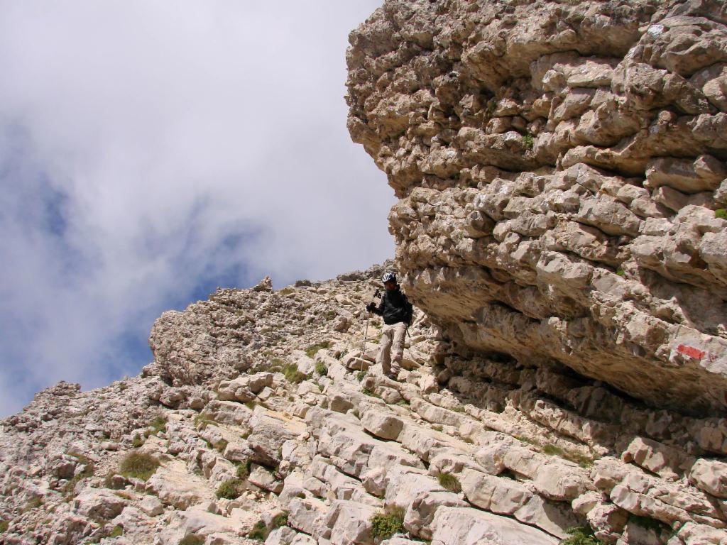 Descente sous les surplombs